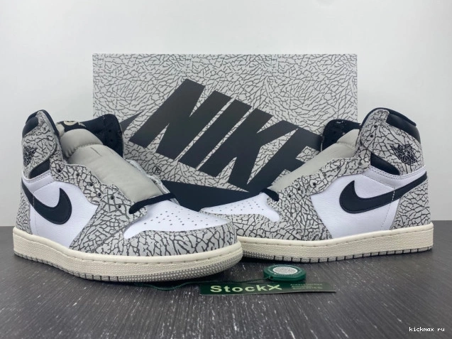 Cheap Air Jordan DZ5485-052 1 White Cement OG High 0702